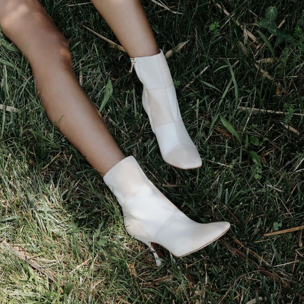 Sam Edelman Leather Olina Ankle Bootie Patchwork
